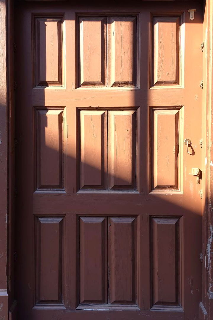 Textured Finishing Touches - 22 Brown Front Door Ideas