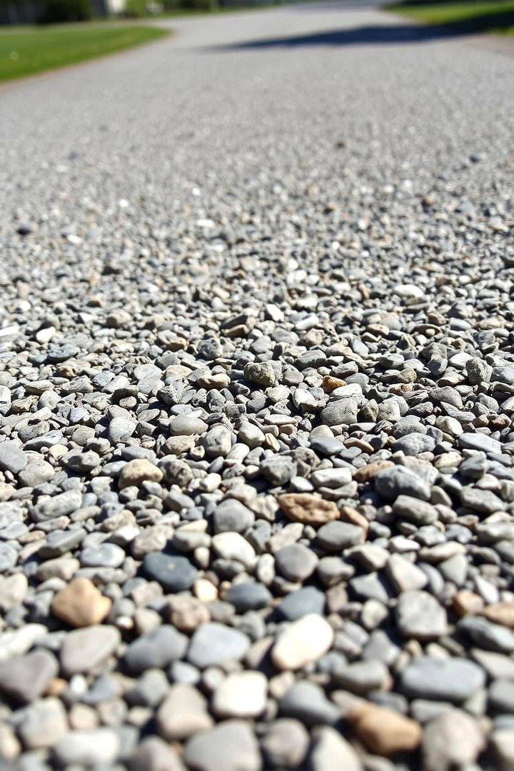 Textured Gravel for Safety and Style - 22 Gravel Driveway Ideas