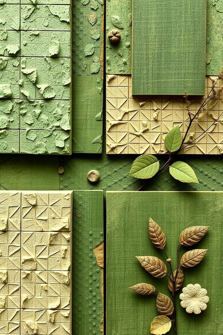 Textured Green Designs - 22 Green Panelling Bedroom Ideas