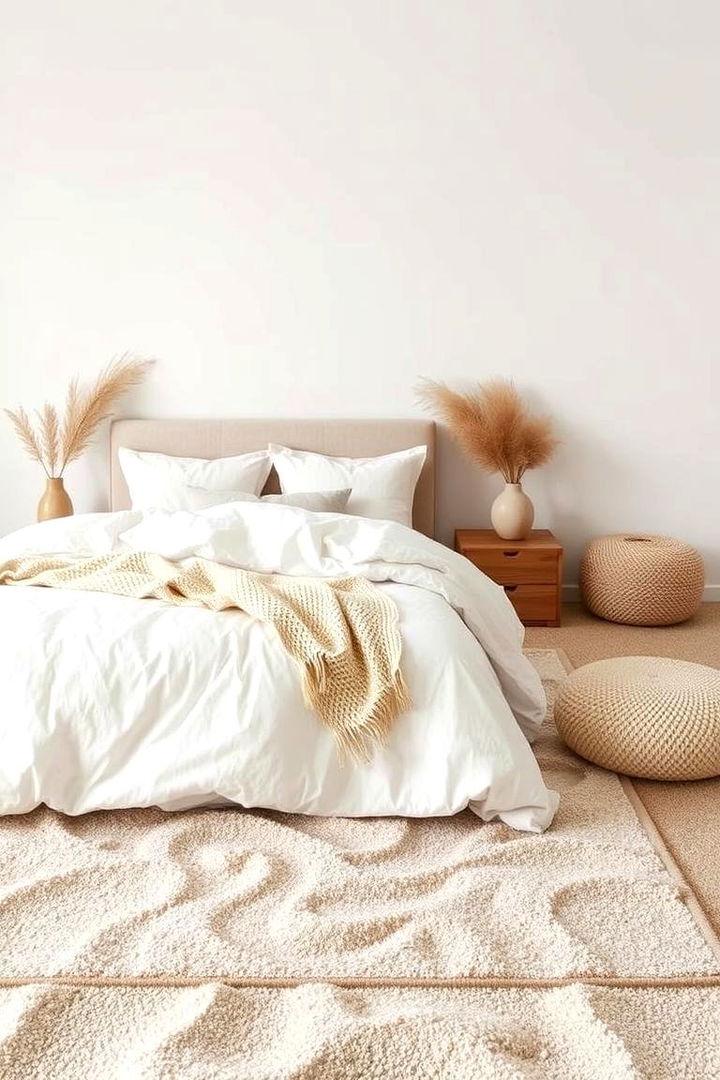 Textured Indoor Beach Sands - 22 Beach Themed Bedroom Ideas