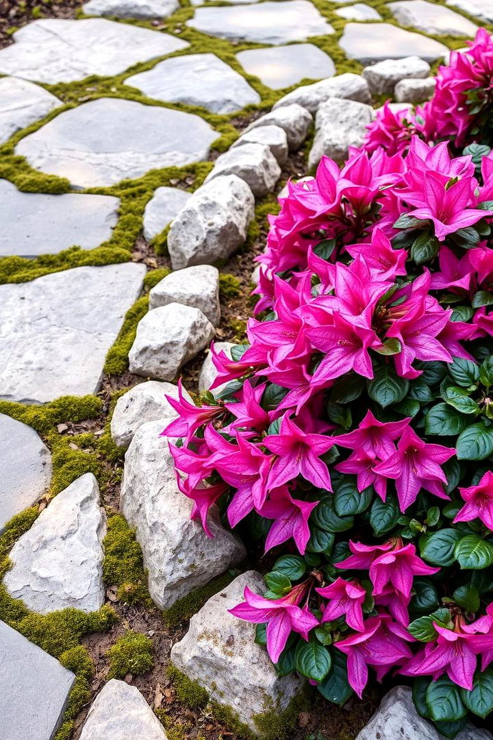 Textured Landscape with Azaleas - 22 Azalea Garden Ideas