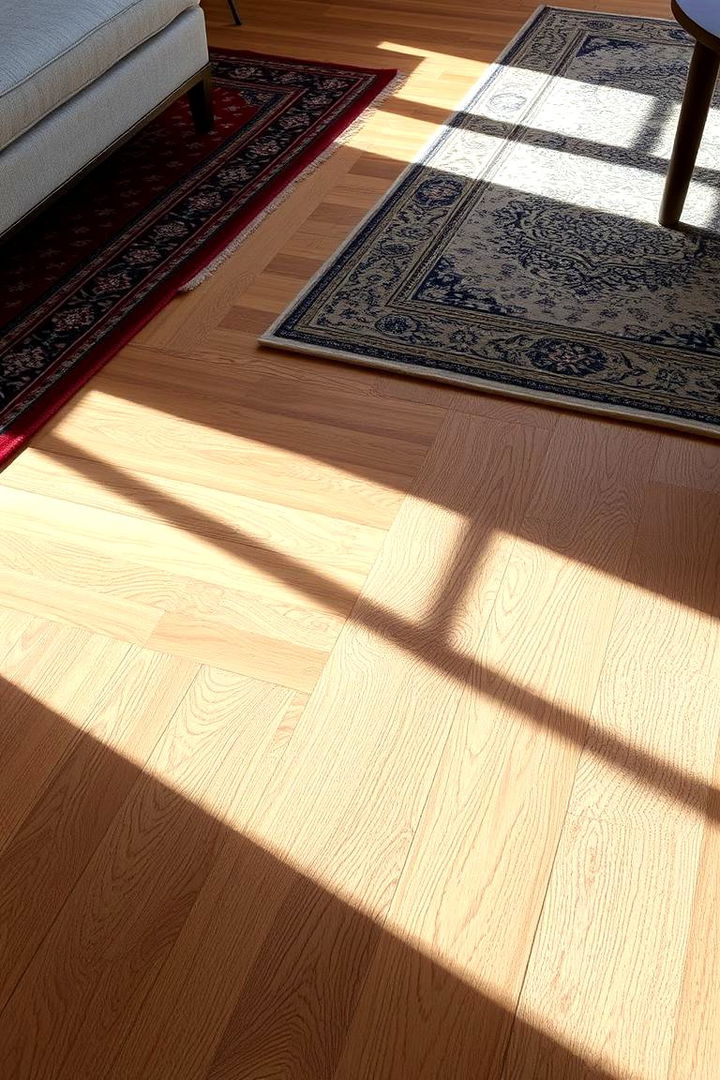 Textured Layered Flooring - 22 Preppy Room Ideas