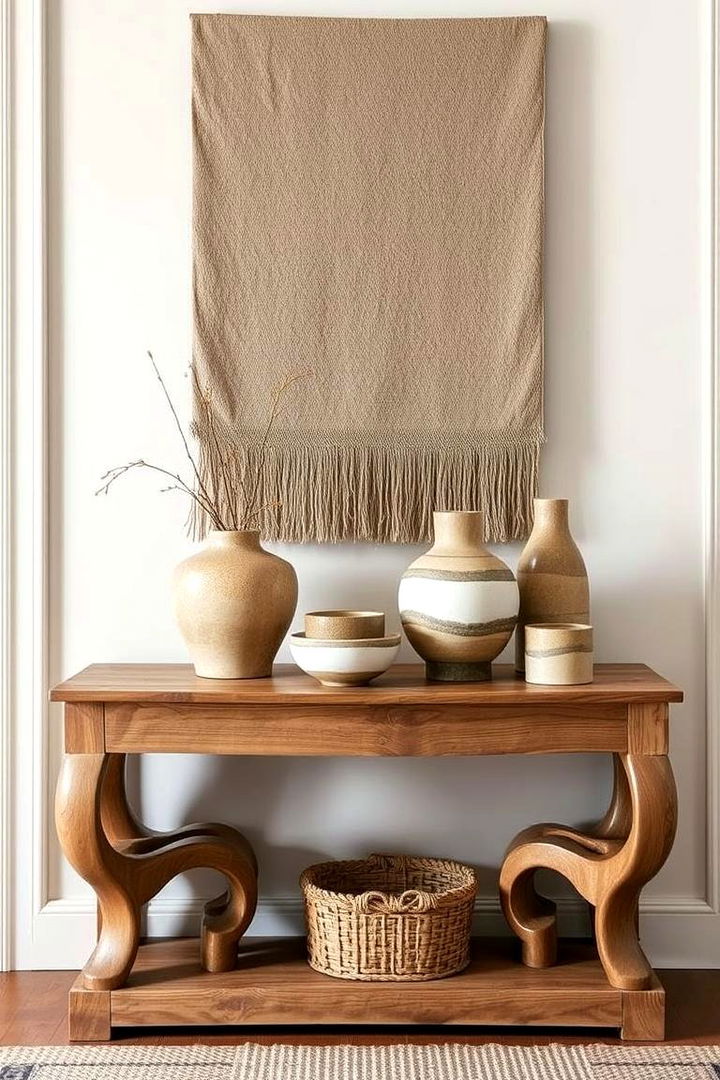Textured Layering Techniques - 22 Entry Table Decor Ideas