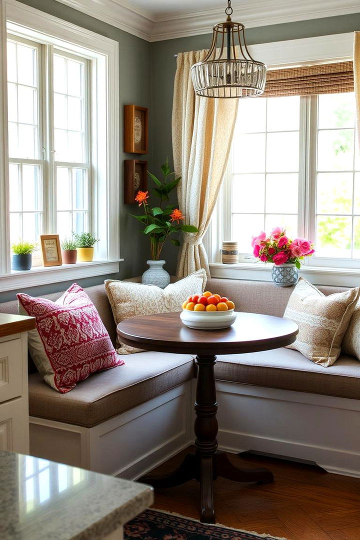 Textured Layering with Fabrics - 22 Maximalist Kitchen Decor Ideas