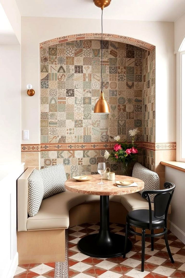 Textured Mosaic Finishes - 22 Breakfast Bar Ideas