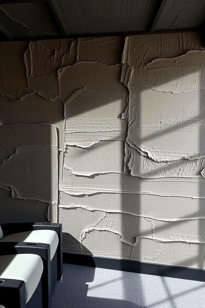Textured Paint Treatments - 22 Home Theater Paint Colors
