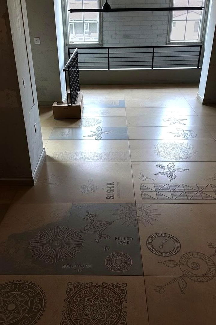 Textured Patterned Concrete Floors - 22 Concrete Floor Ideas