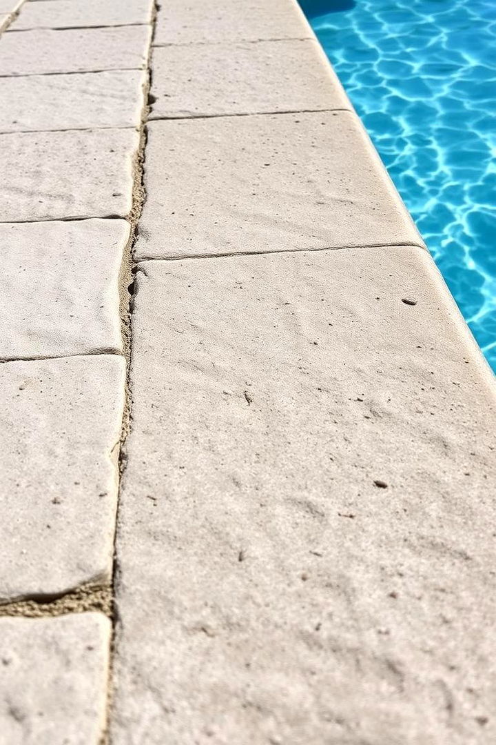 Textured Pavers with a Natural Look - 22 Concrete Pavers Around Pool Ideas