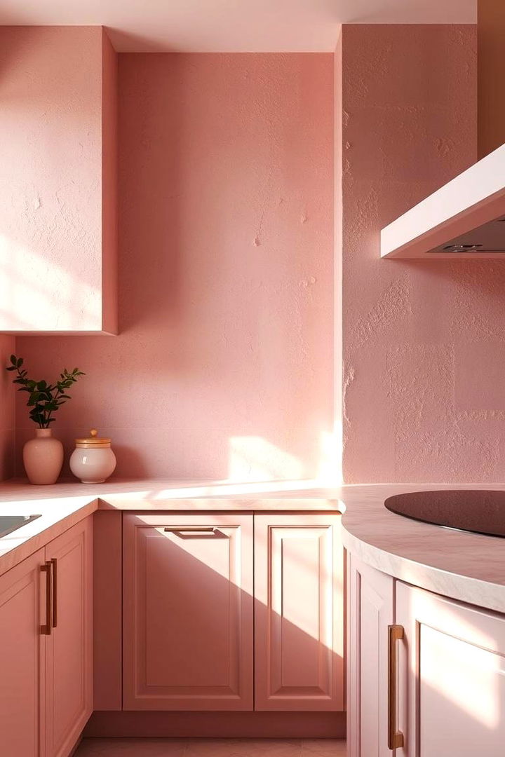 Textured Pink Surfaces - 22 Pink Kitchen Ideas
