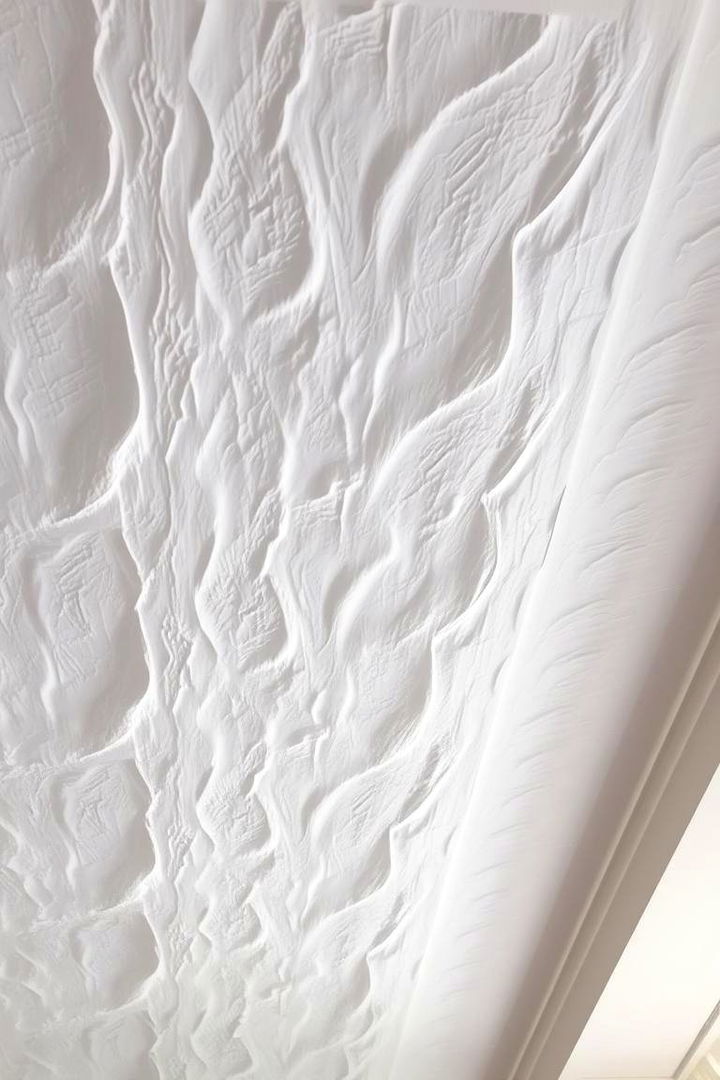 Textured Plaster Panels - 22 patio ceiling ideas