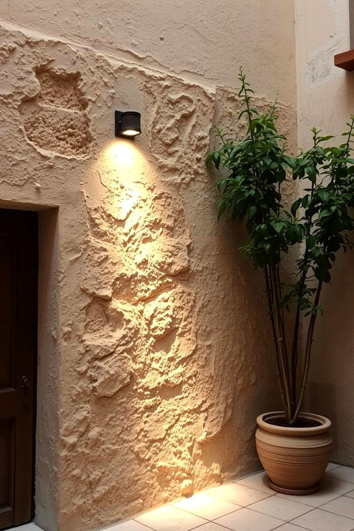 Textured Plaster Wall Finishes - 22 Mediterranean Patio Ideas