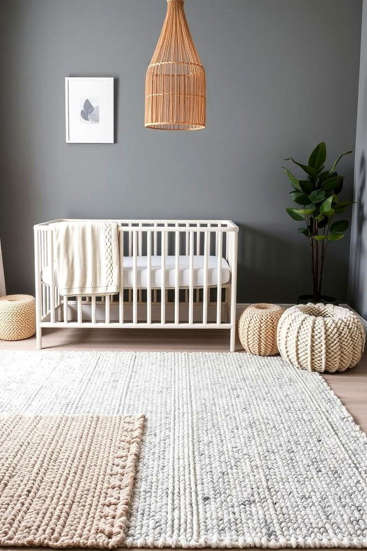Textured Rugs - 22 Grey Nursery Ideas