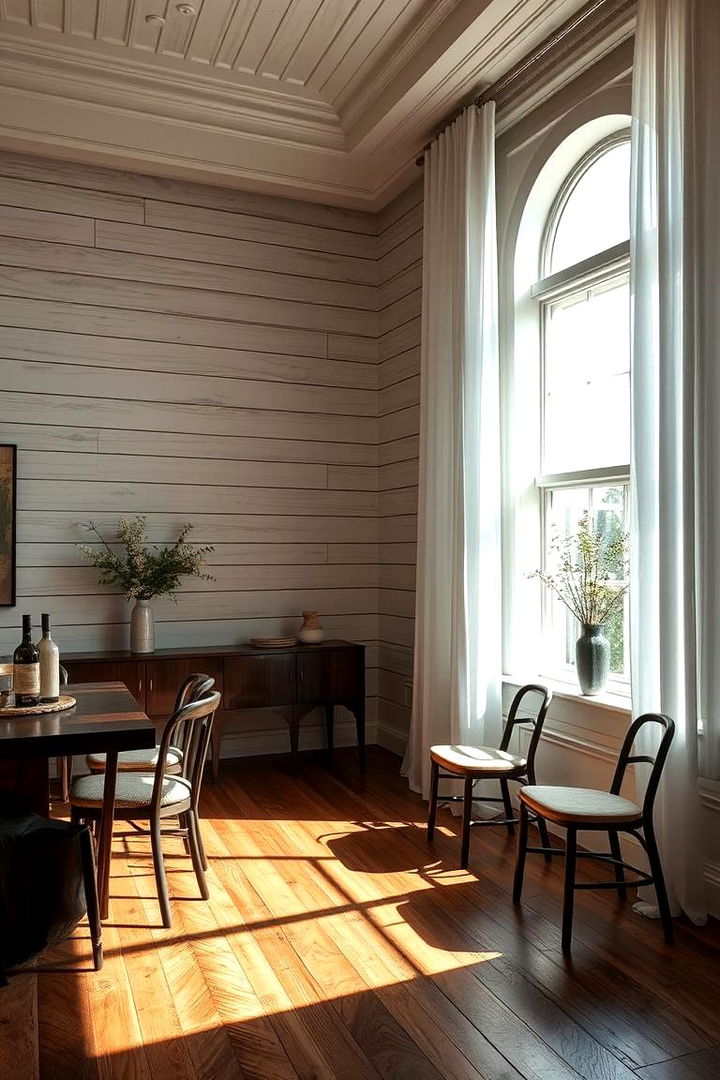 Textured Shiplap Layers - 22 Shiplap Dining Room Wall Ideas