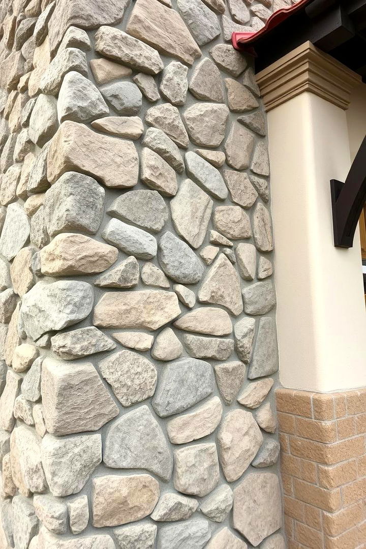 Textured Stone Facade - 22 spanish bungalow exterior ideas