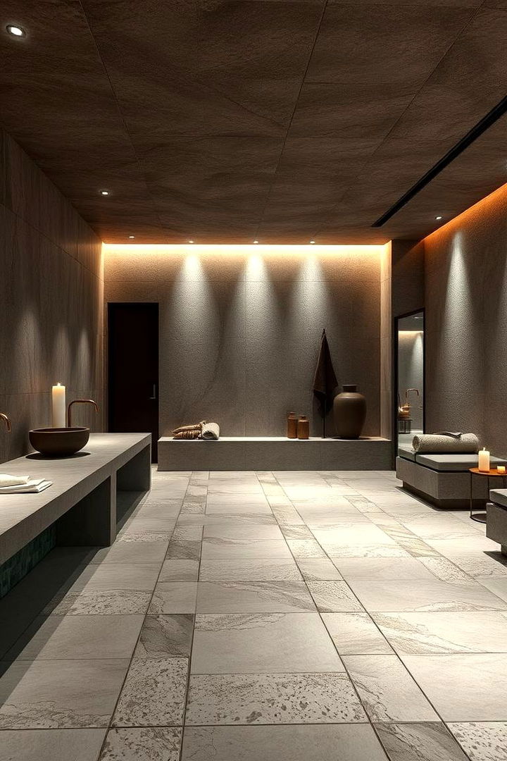 Textured Stone and Tile Surfaces - 22 Spa Decor Ideas
