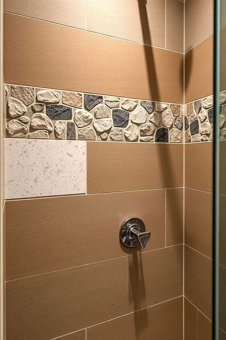 Textured Surfaces for Depth and Character - 22 Small Bathroom Walk in Shower Ideas