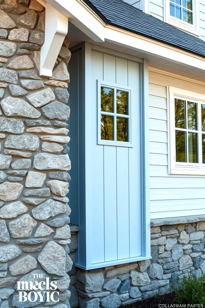 Textured Surfaces - 22 light blue house exterior ideas