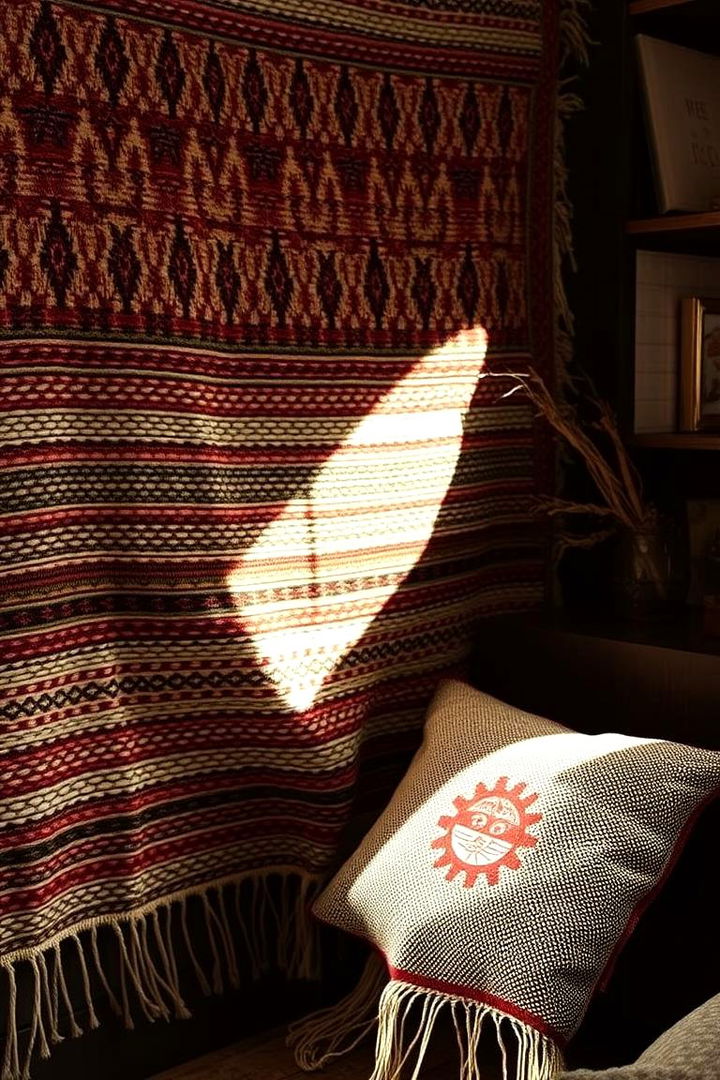 Textured Tapestry Delight - 22 Large Wall Decor Ideas