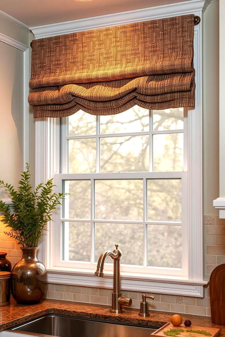 Textured Tapestry Inspired Valances - 22 Kitchen Valance Ideas