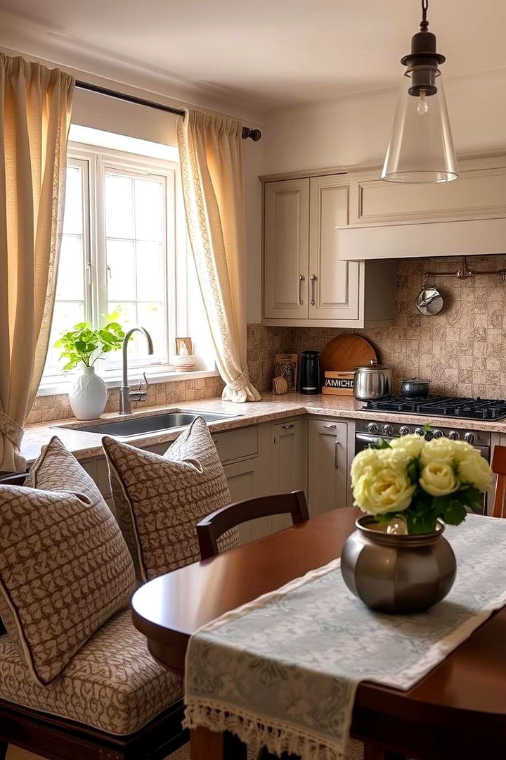 Textured Textile Elements - 22 Cozy Kitchen Ideas
