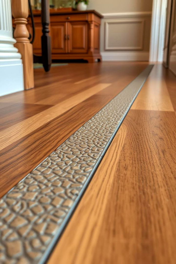 Textured Transition Strips - 22 Floor Transition Ideas