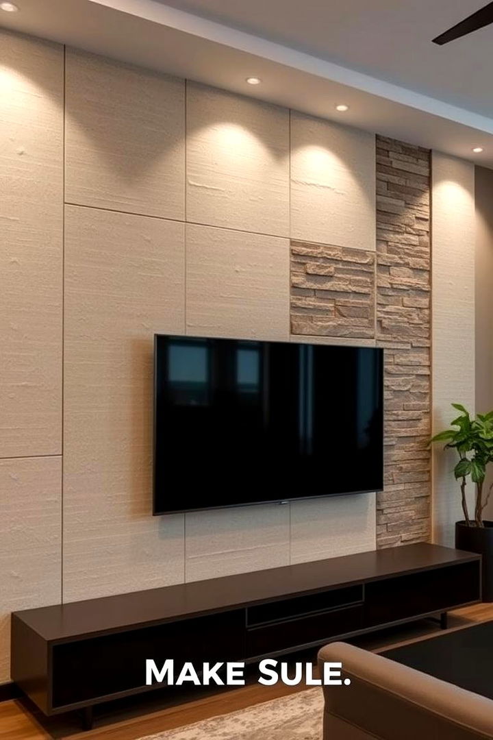 Textured Wall Finishes - 22 Tv Wall Ideas