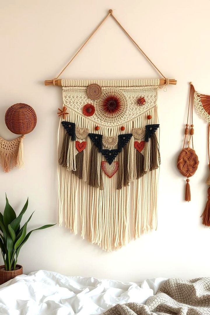 Textured Wall Hangings - 22 Boho Dorm Room Ideas