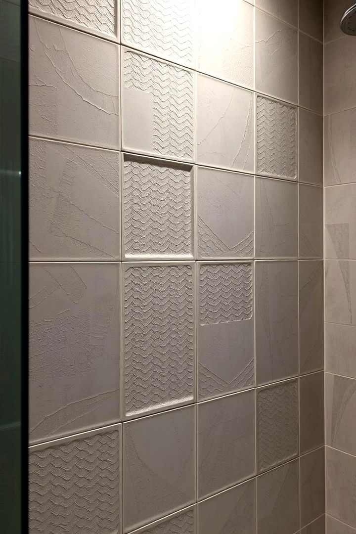 Textured Wall Panels - 22 Small Shower Ideas