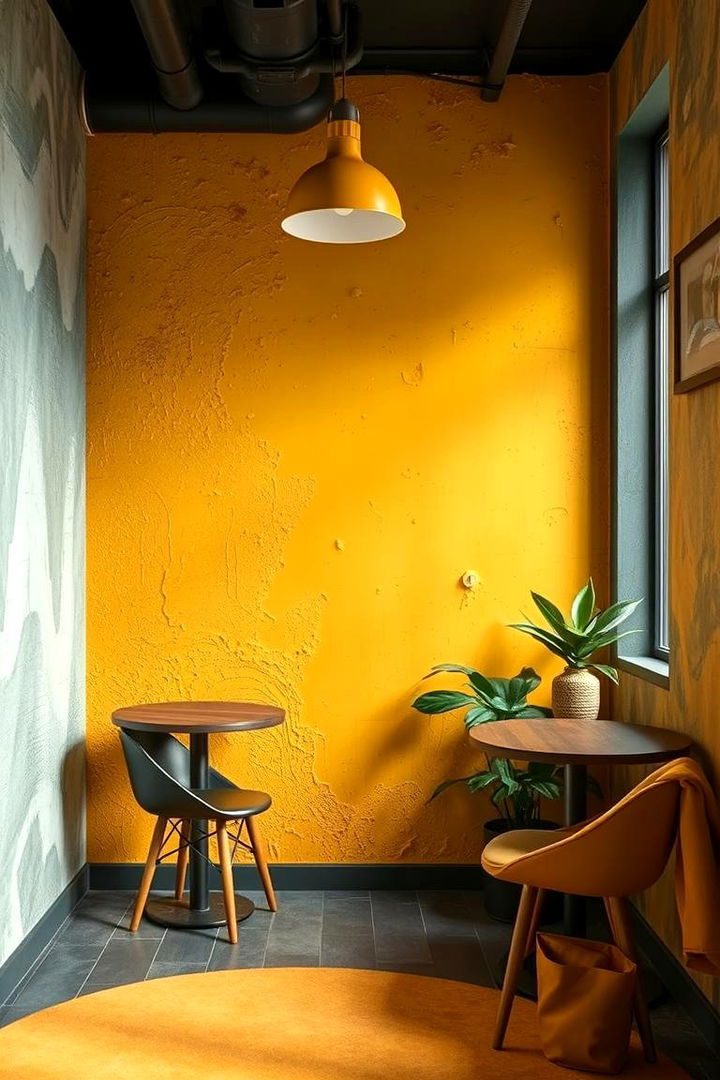 Textured Walls and Creative Finishes - 22 Yellow and Green Bathroom Ideas