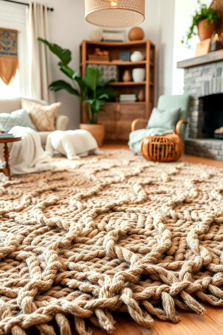 Textured Weaves - 22 Boho Rug Ideas