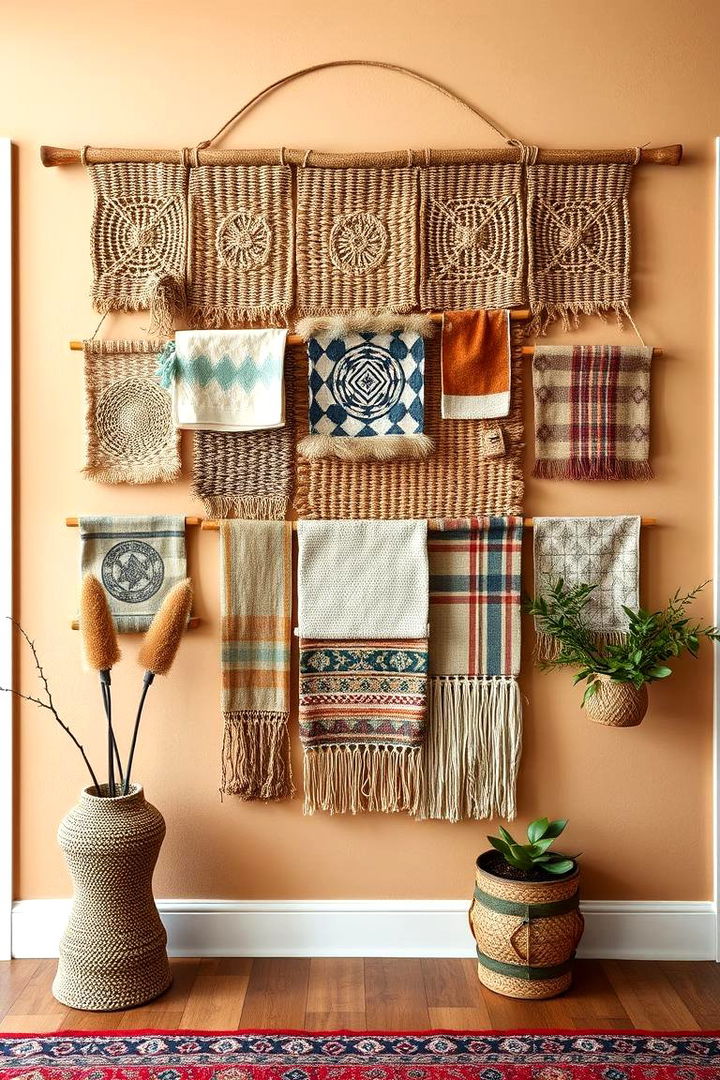 Textured Woven Wall Decor - 22 Entryway Wall Ideas