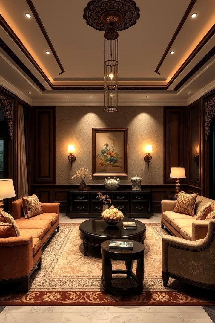 Thai Luxe Elegance - 22 Asian Living Room Ideas