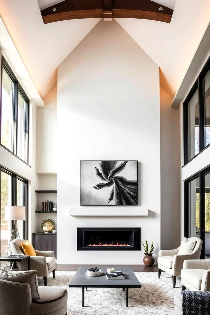 The Art of Exquisite Home Design - 22 Rooms With Fireplaces With Vaulted Ceilings Features