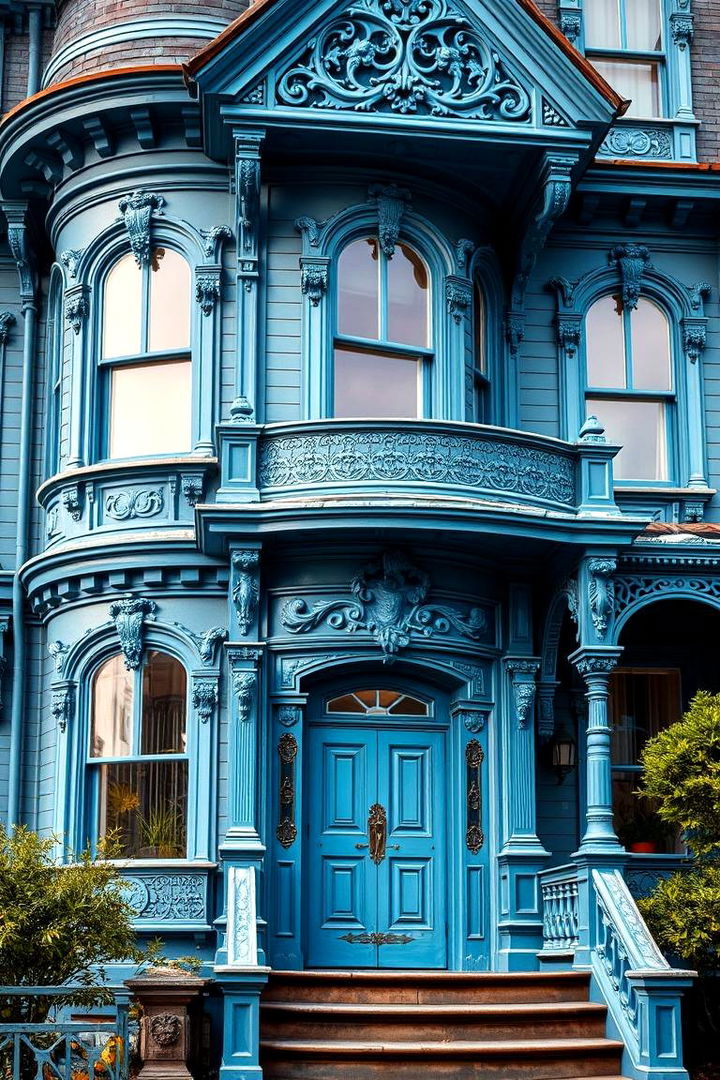 The Art of Layering Blue Tones in Victorian Finishes - 22 blue victorian house colors