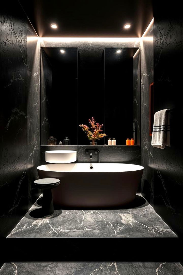 The Bold Statement Ambiance - 22 Black Bathroom Ideas