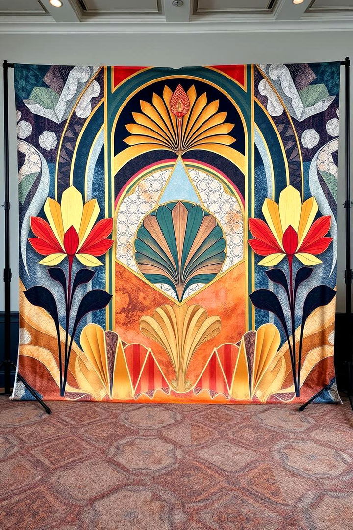 Thematic Custom Backdrops - 22 Great Gatsby Wedding Ideas