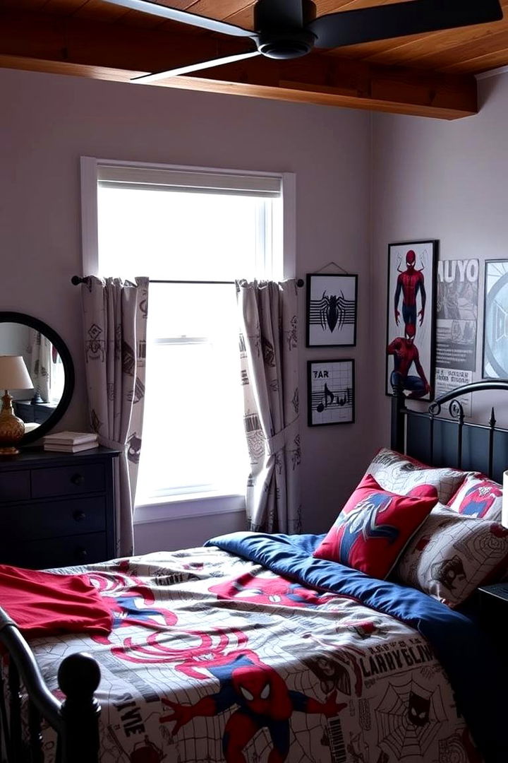 Themed Bedding - 22 Spiderman Room Decor Ideas