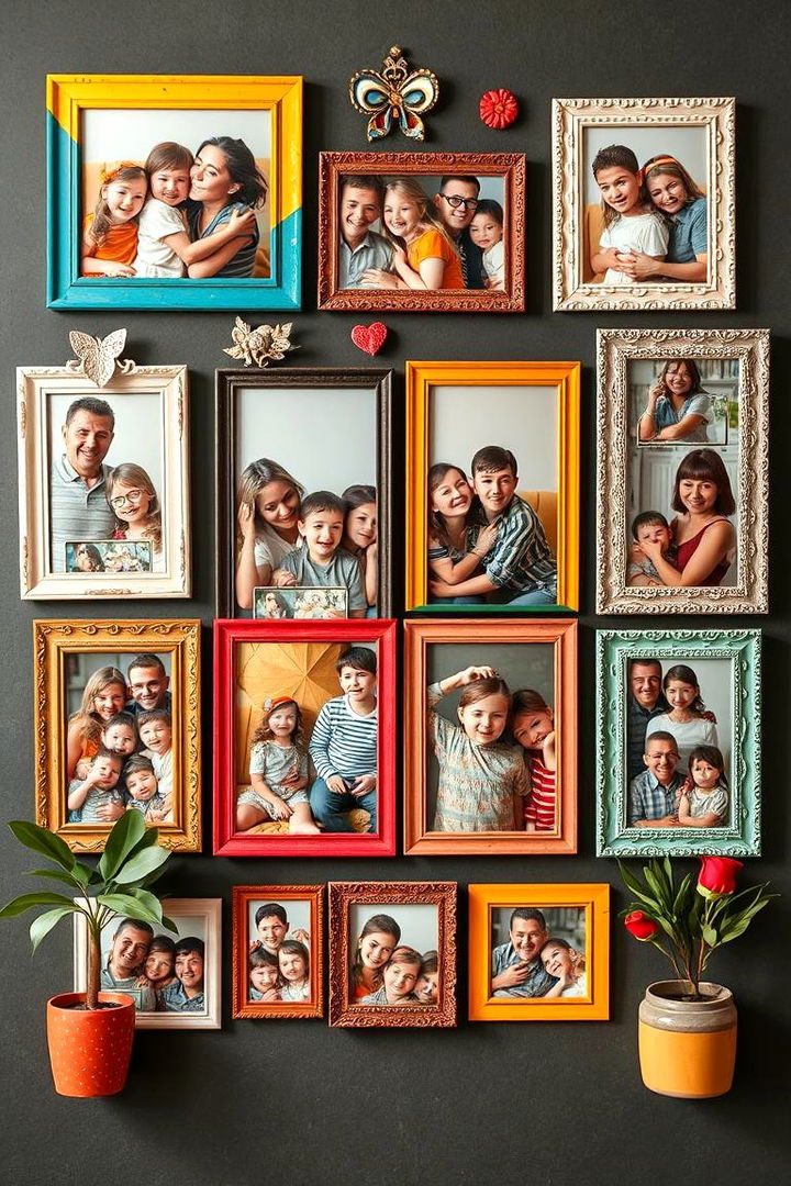 Themed Collages - 22 Family Picture Wall Ideas