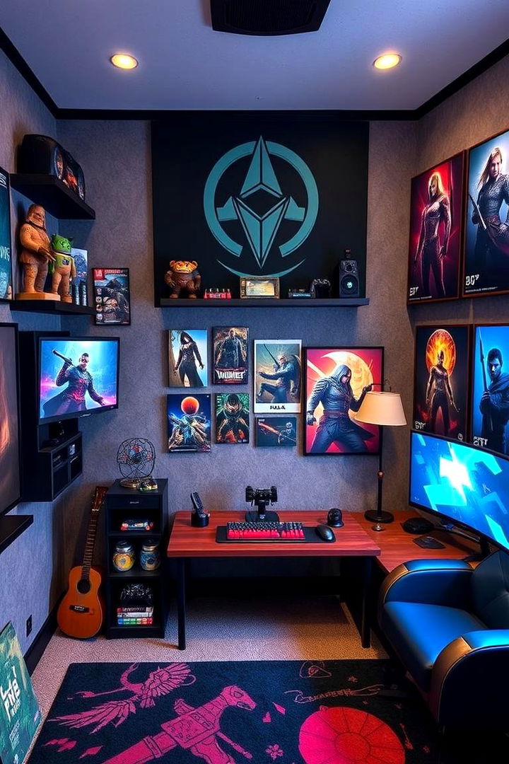 Themed Gaming Decor - 22 Gaming Bedroom Ideas