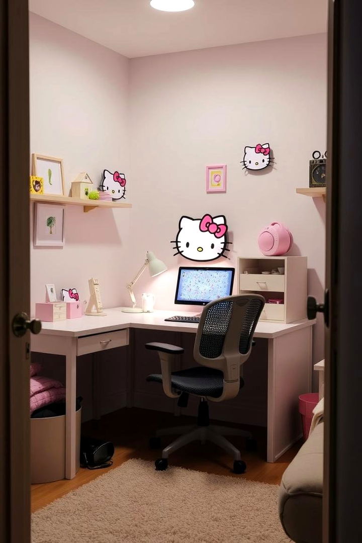 Themed Study and Creative Corners - 22 Hello Kitty Bedroom Ideas