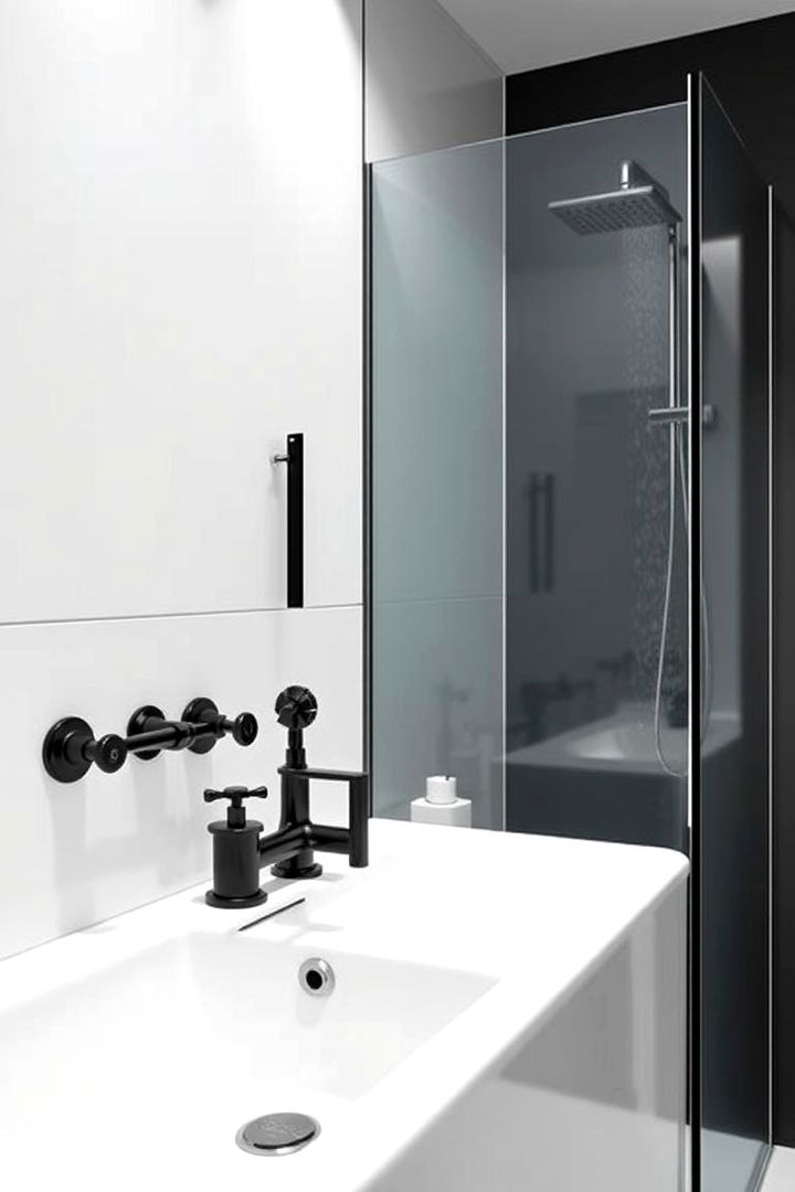 Those Luxe Fixtures - 22 Black Bathroom Ideas
