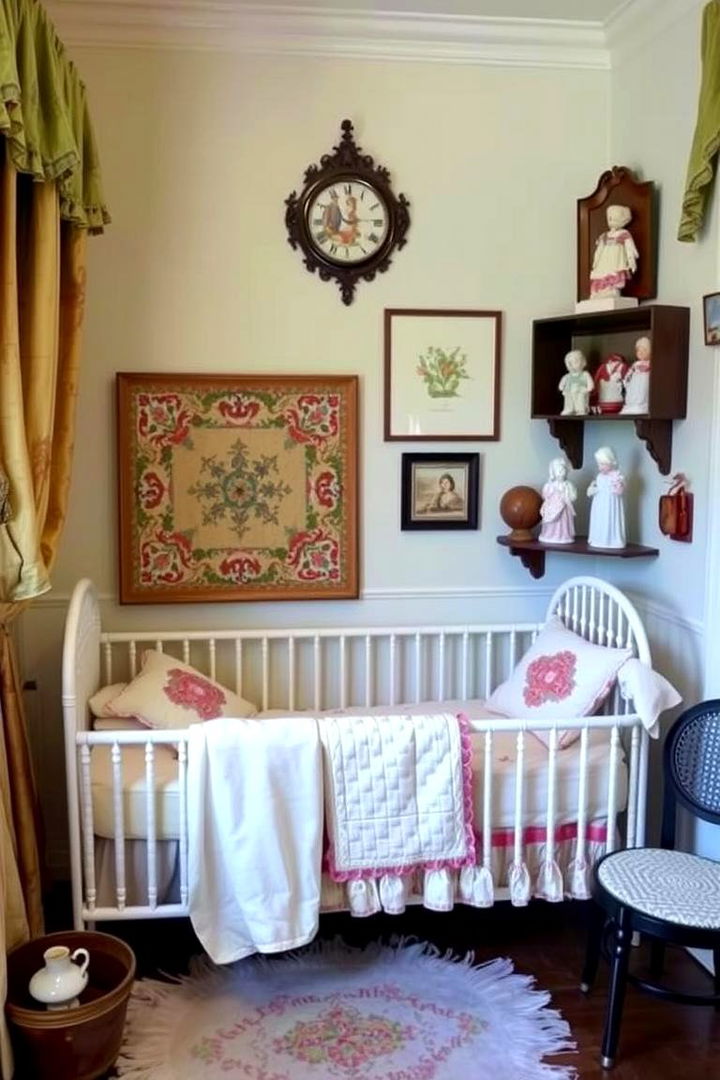 Thoughtful Heirloom Accessories Integration - 22 Vintage Nursery Ideas