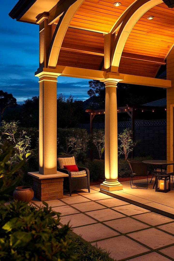 Thoughtful Lighting Integration - 22 Deck With Privacy Wall