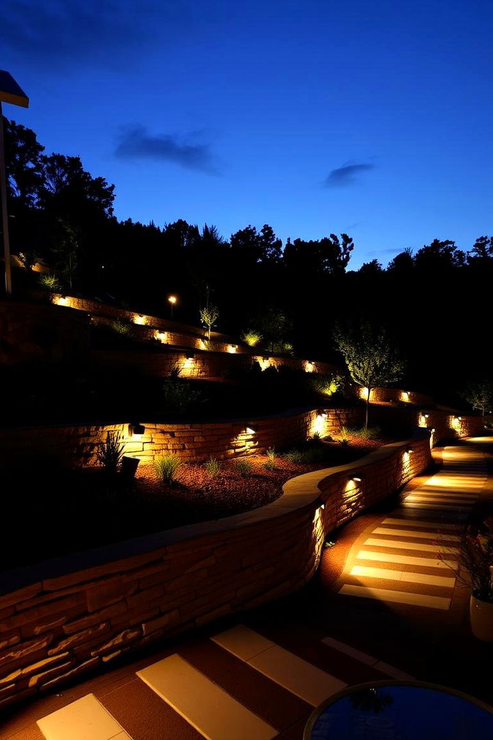 Thoughtful Lighting Solutions for Slopes - 22 Sloping Garden Design Ideas