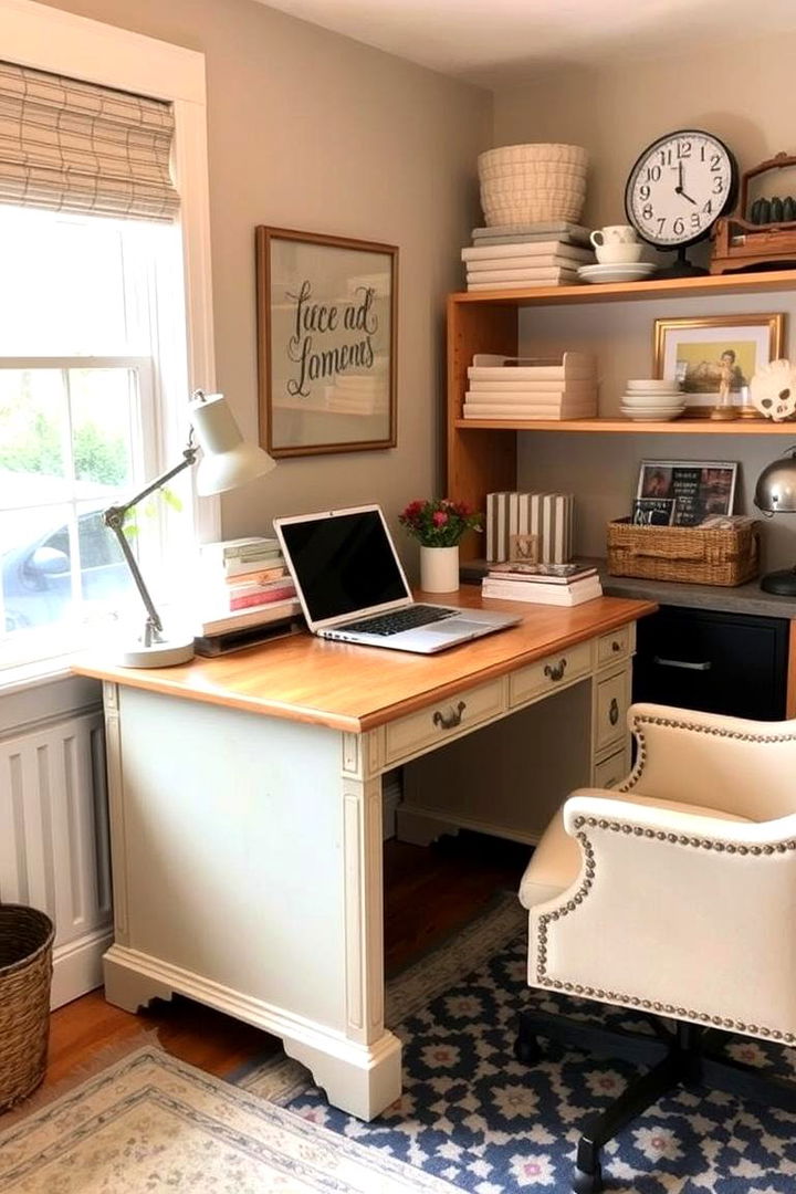 Thrift Store Desk Finds - 22 Budget Home Office Ideas