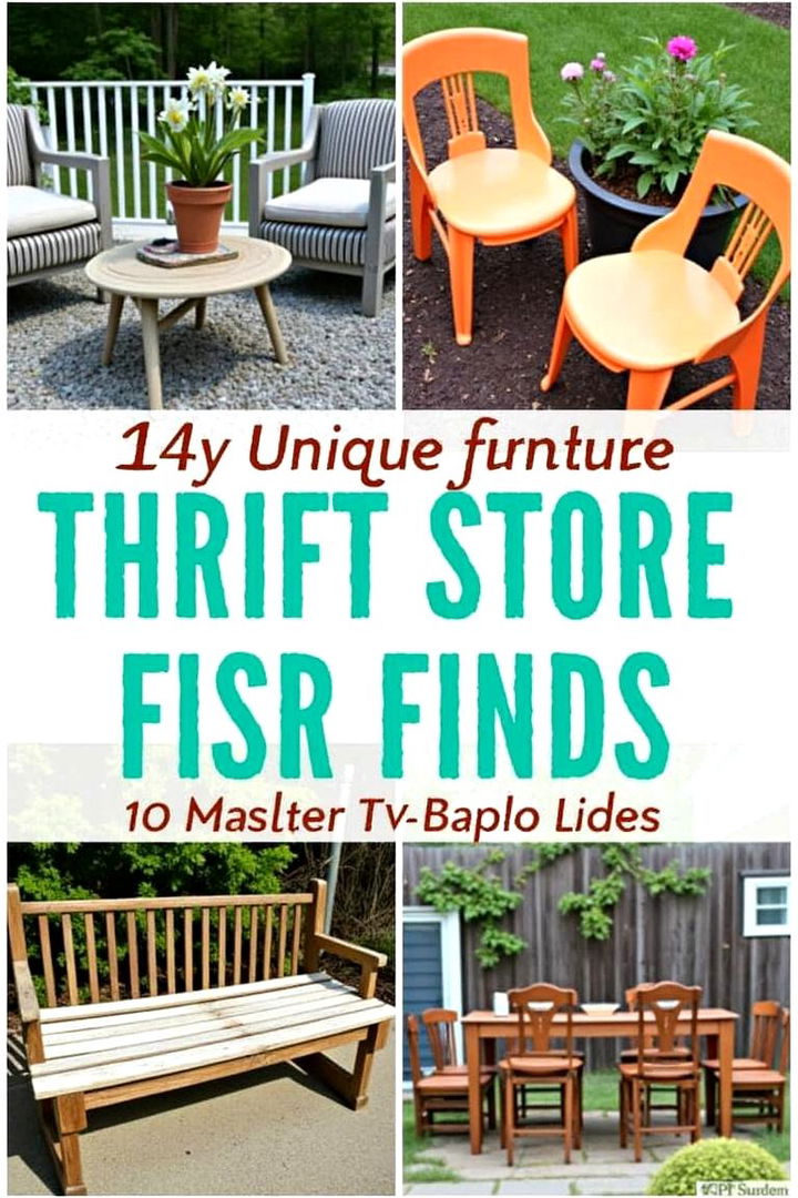 Thrift Store Finds as Outdoor Accents - 22 Backyard Ideas on a Budget