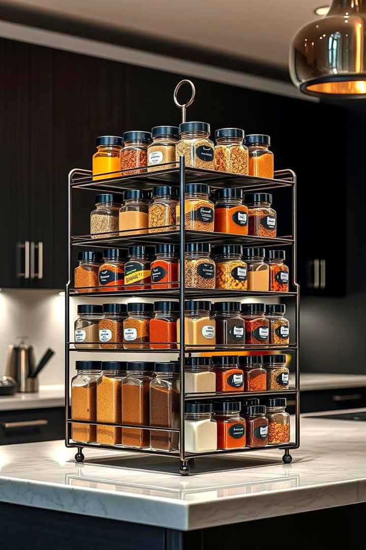 Tiered Spice Rack Stand - 22 Spice Rack Ideas