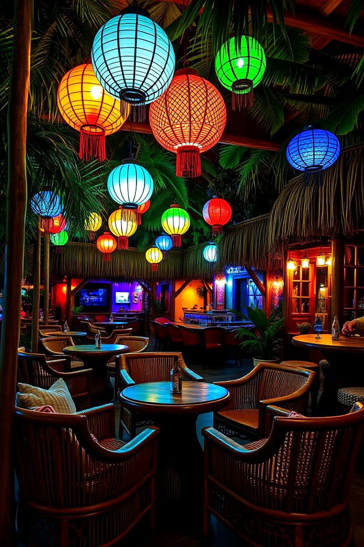 Tiki Bar Lounge - 22 Tropical Backyard Ideas