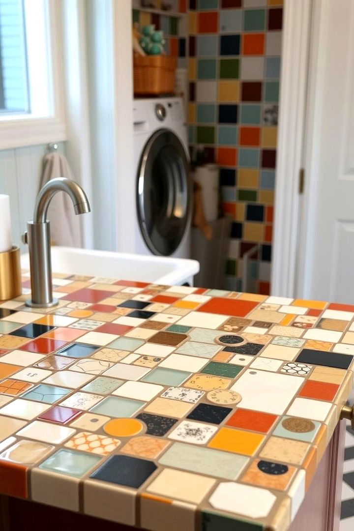 Tile Trend - 22 Laundry Room Countertop Ideas
