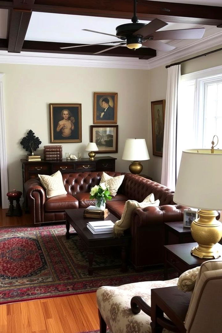 Timeless Accessories - 22 Brown Leather Couch Living Room Ideas